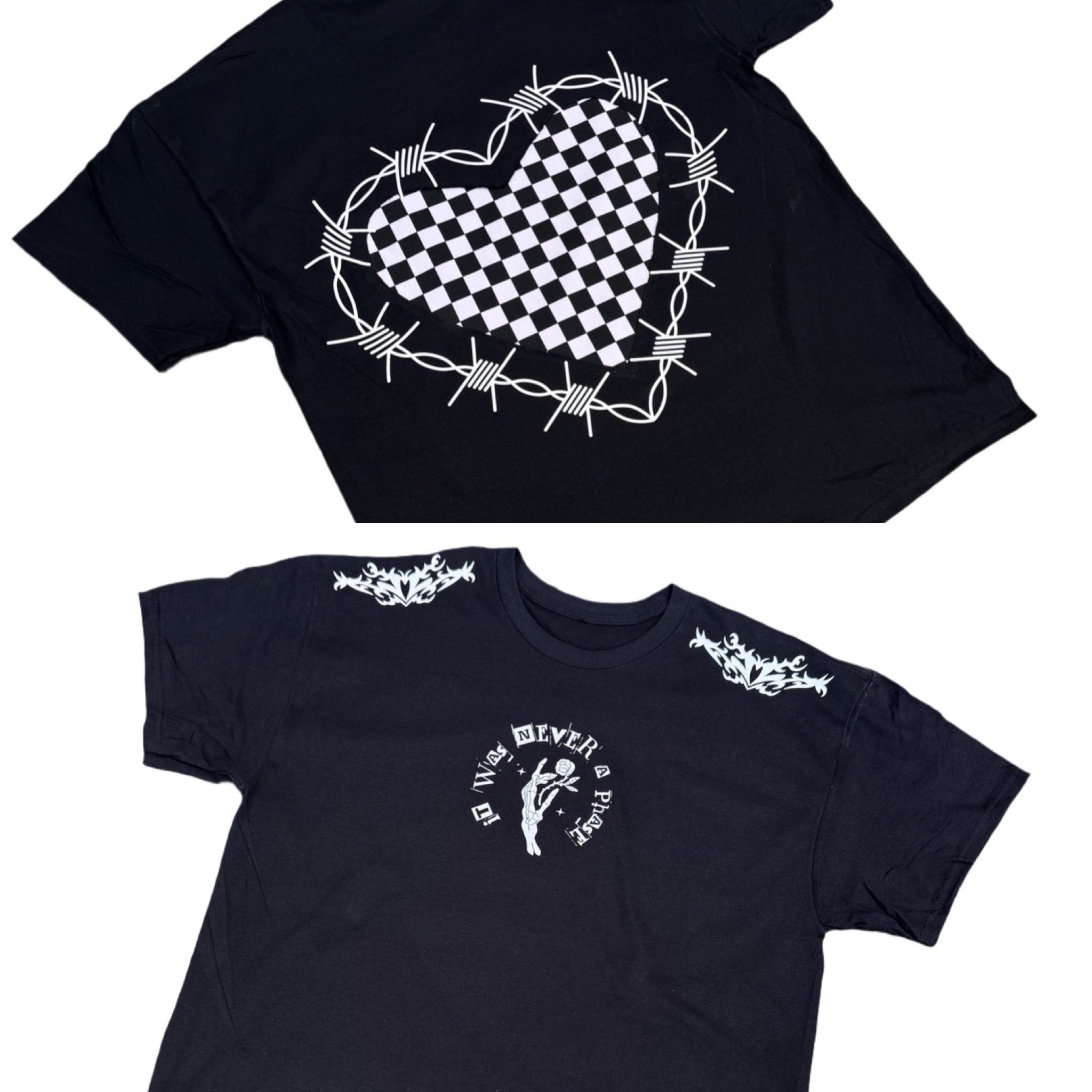 Heart Panel T-shirt Not A Phase (print customisable)