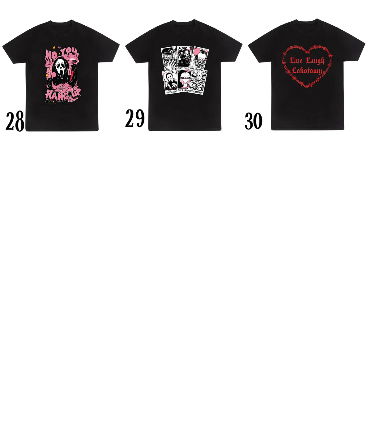 SALE TEE HALLOWEEN VARIOUS