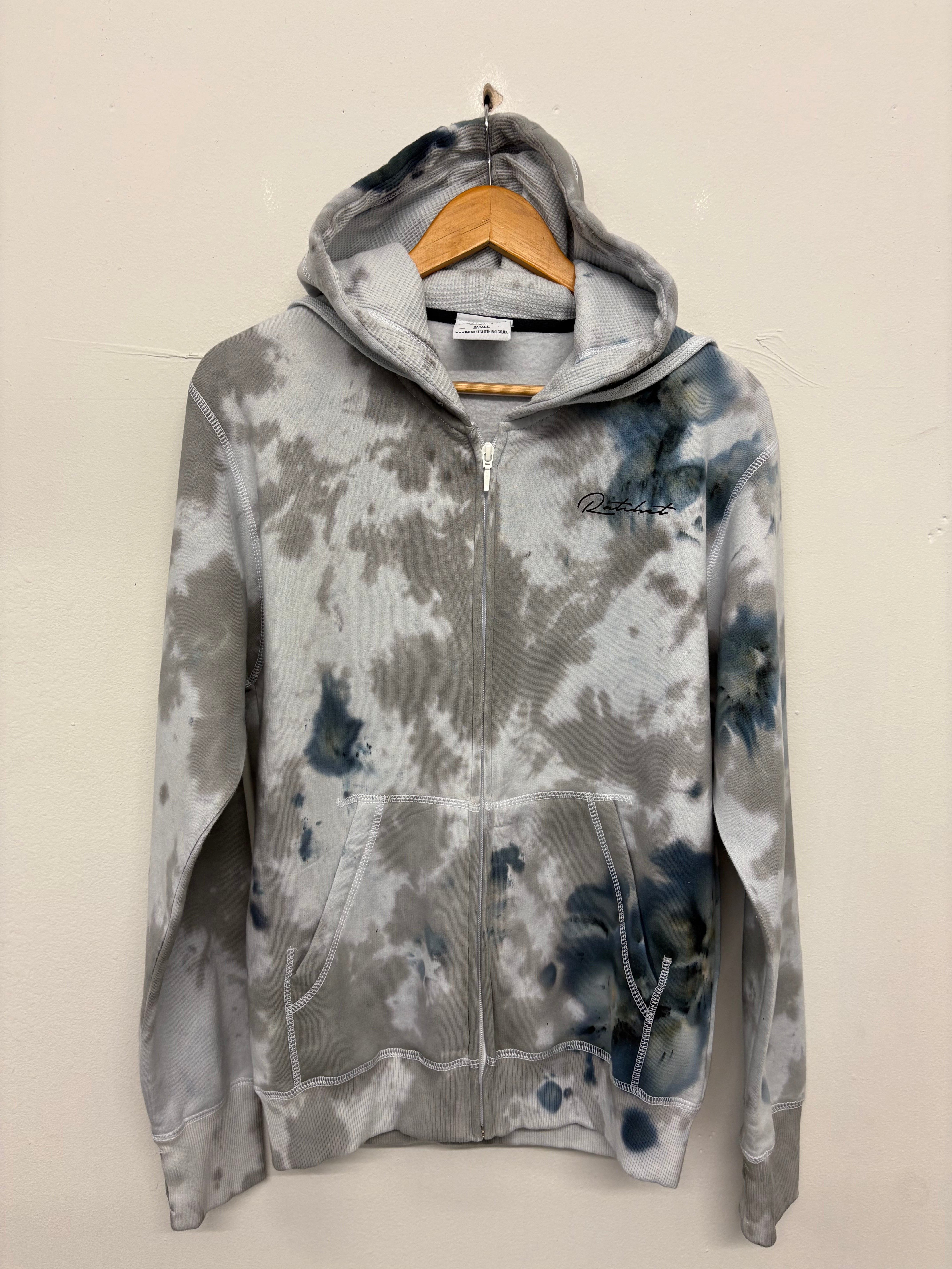 SALE  ZIP HOOD BLACK/GREY ICE