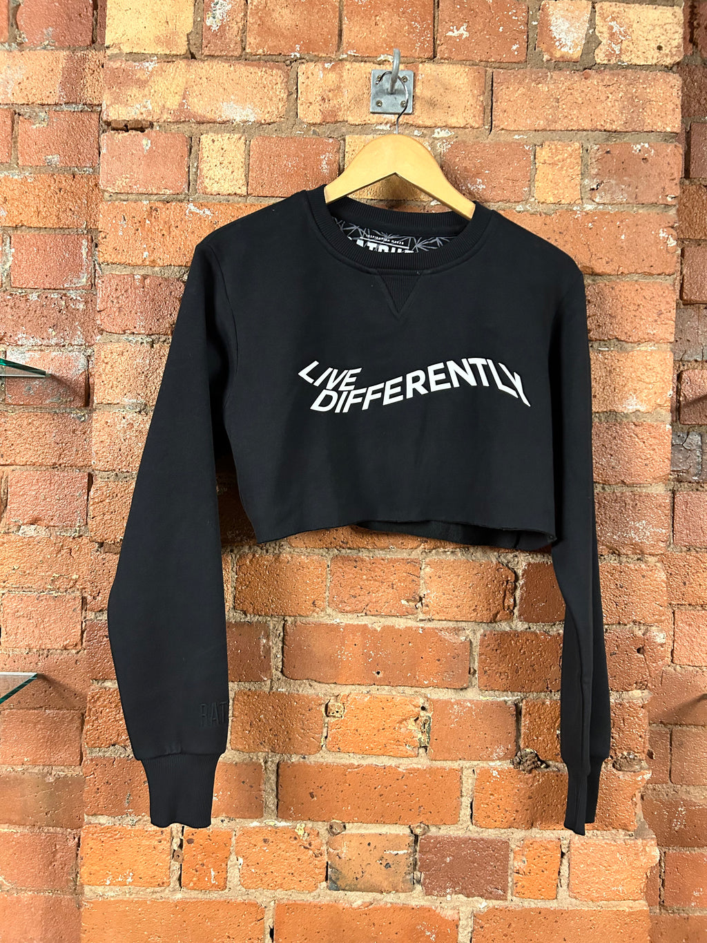 Adult Live Differently Cropped Sweatshirt