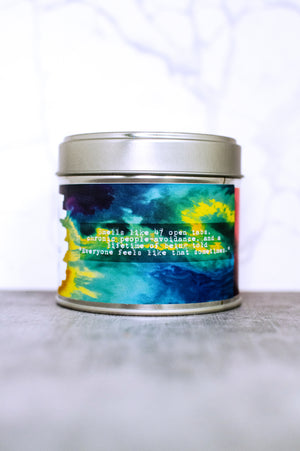 Vegan Soy Wax 200ml Tie Dye Candle 35h+ Burn Time
