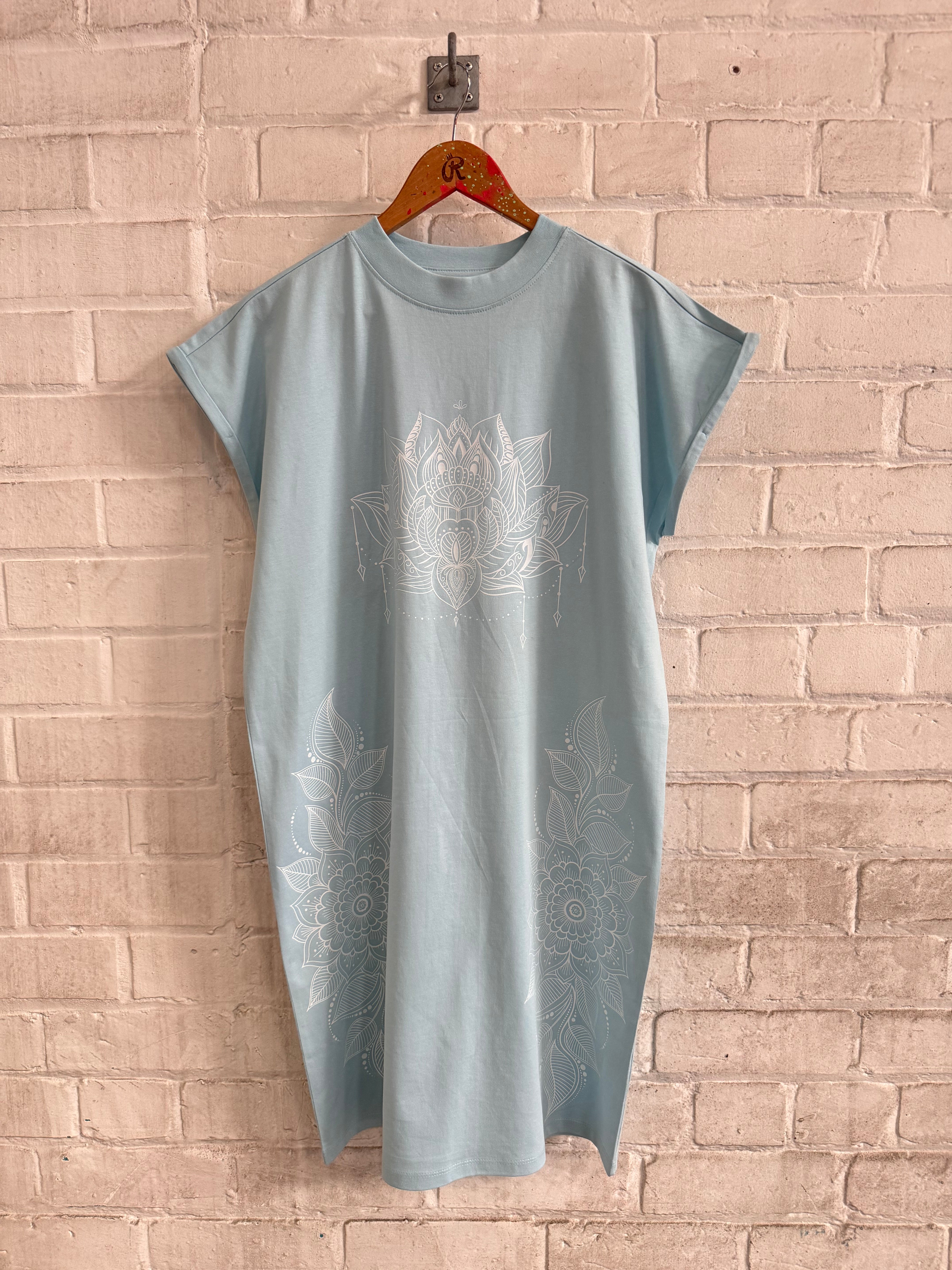 Baby Blue Mandala T Dress