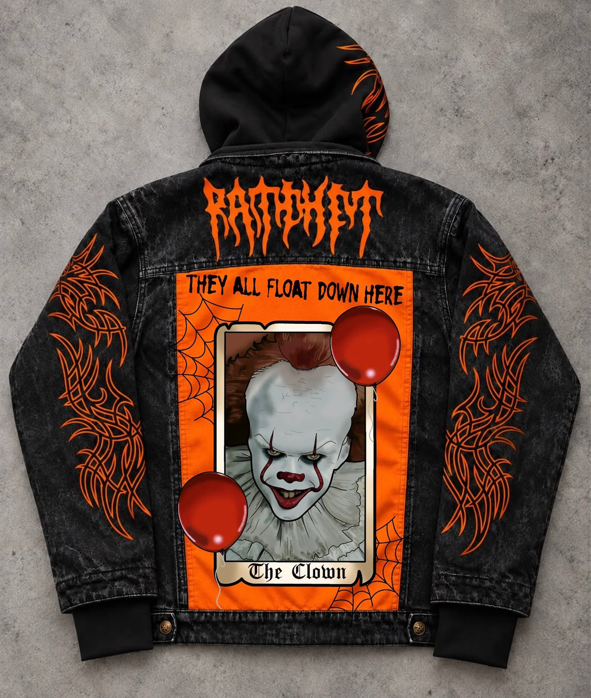 Pennywise Denim Jacket (pre order shipped before halloween)