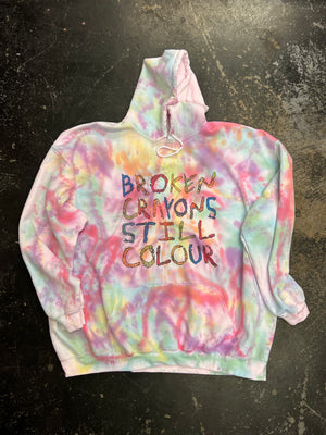 Broken crayons still colour Tie Dye