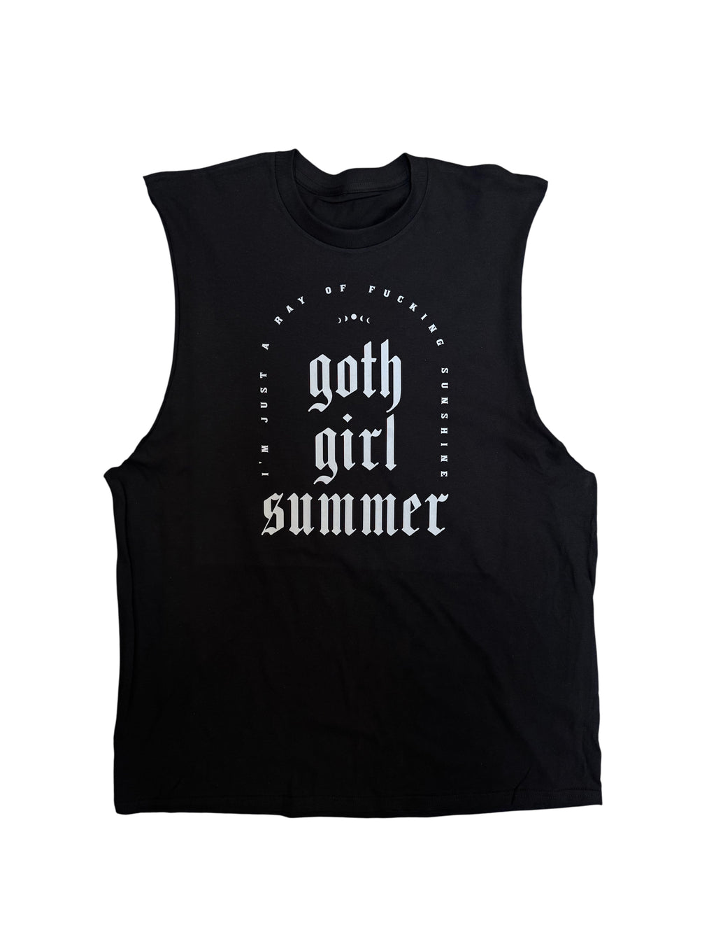 Goth Girl Summer Black Tank