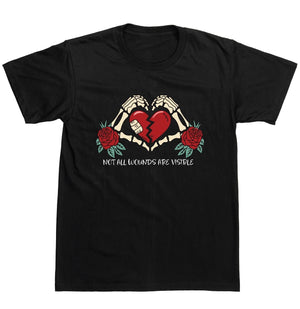 Black PTSD Not All Wounds Are Visible T-Shirt