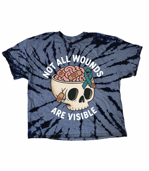 Tie Dye PTSD Not All Wounds Are Visible T-Shirt