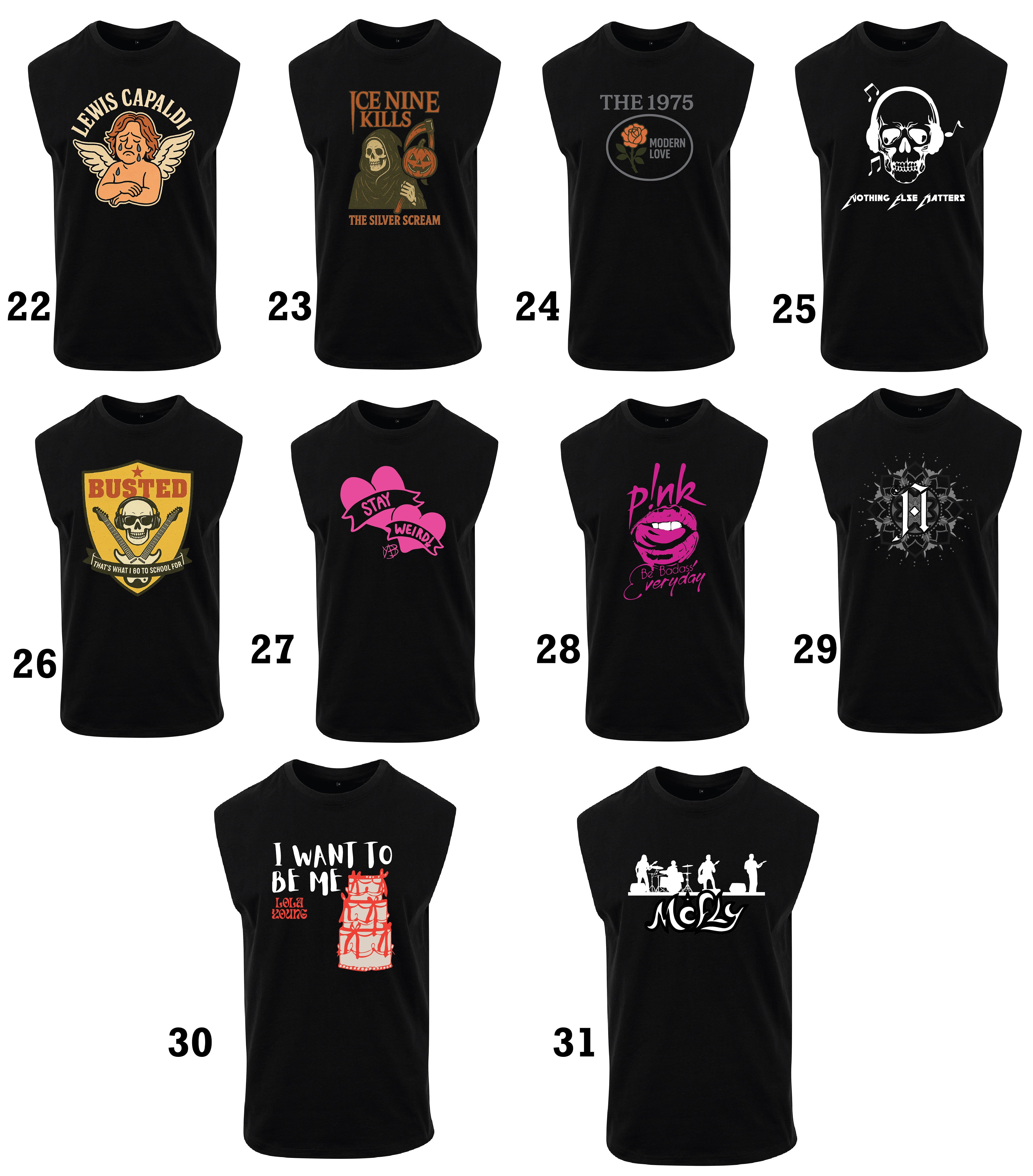 BAND 2 for £19.99 T-shirt Or Tank Top