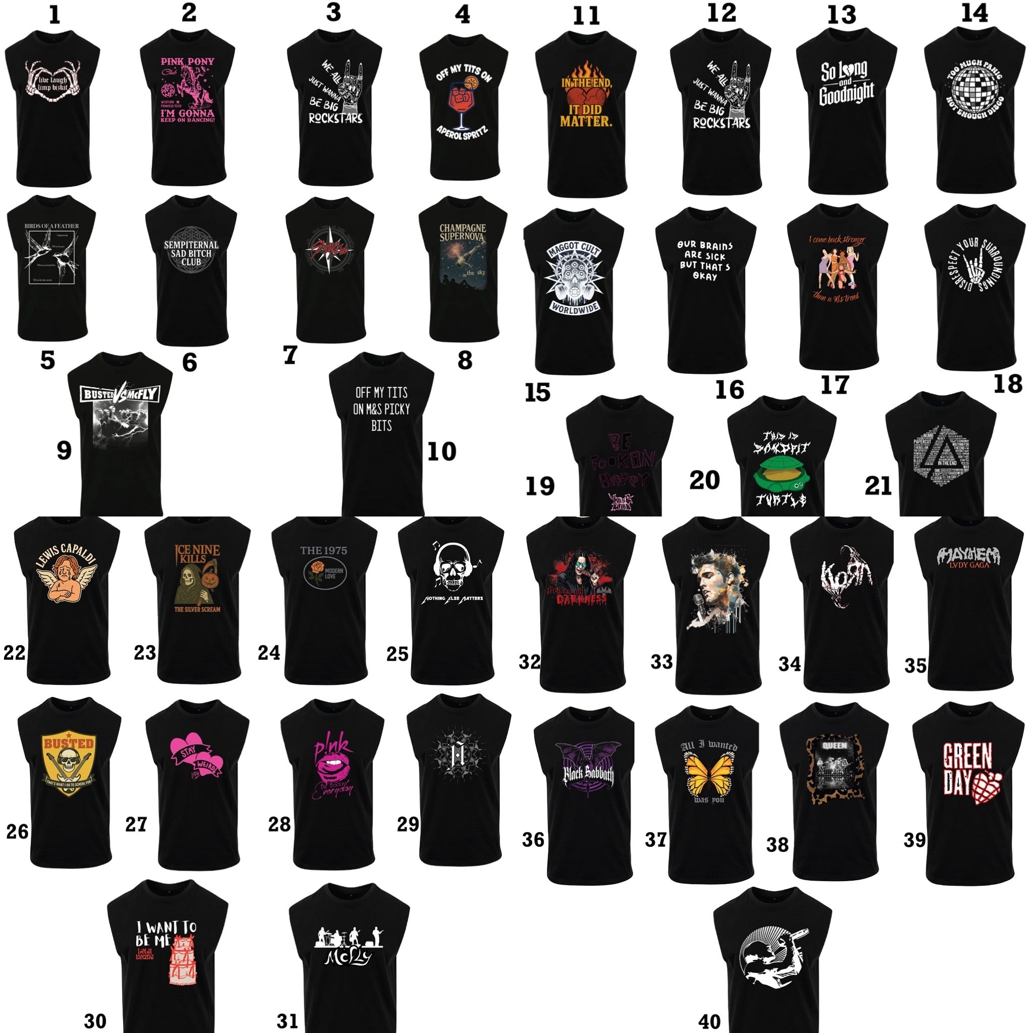 BAND 2 for £19.99 T-shirt Or Tank Top