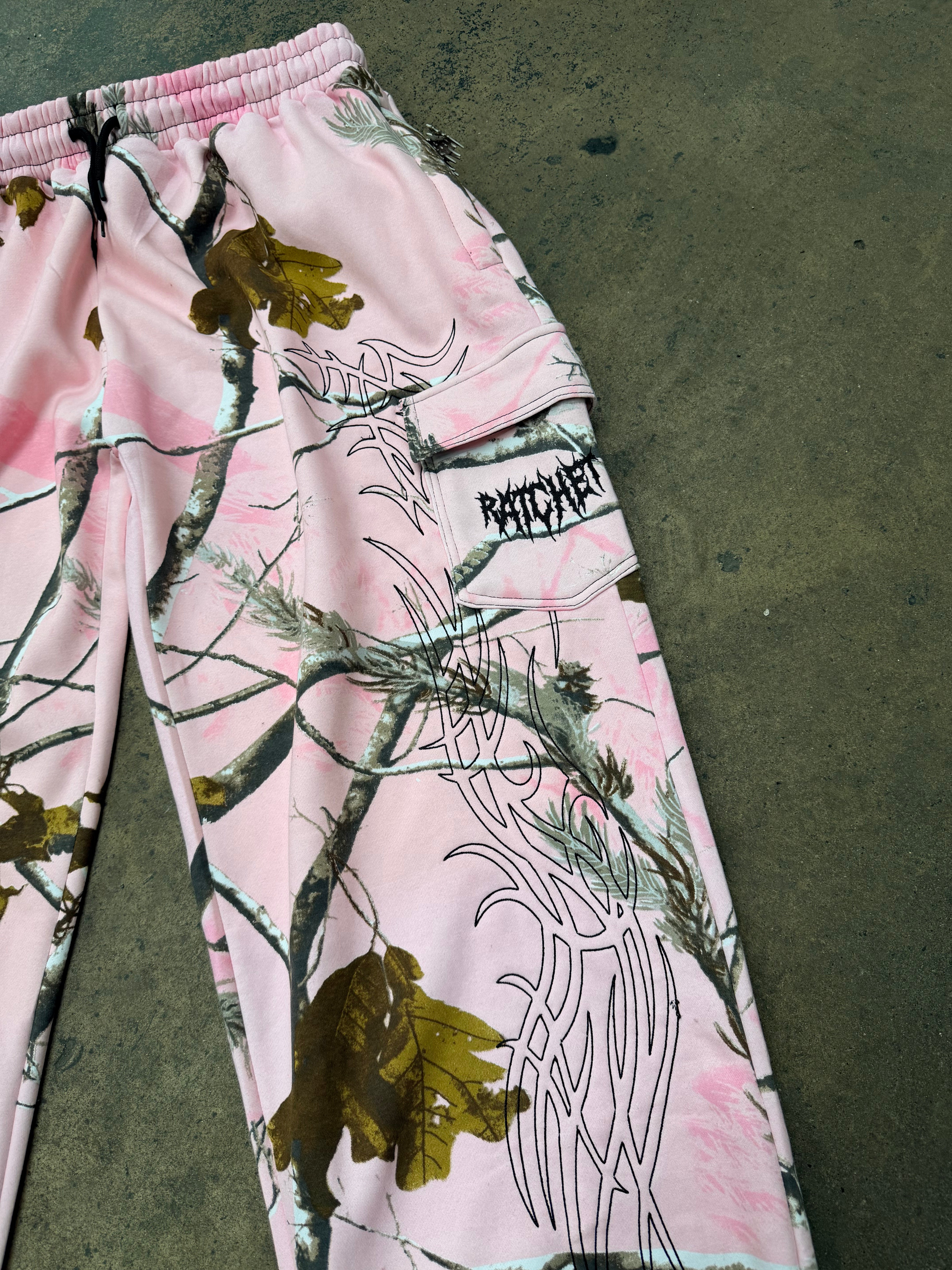 Pink Cammo Joggers Pre Order (Shipped End Of NOVEMBER)