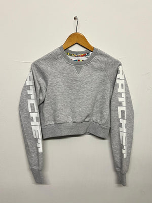 Adult XS Grey Cropped Sweatshirt