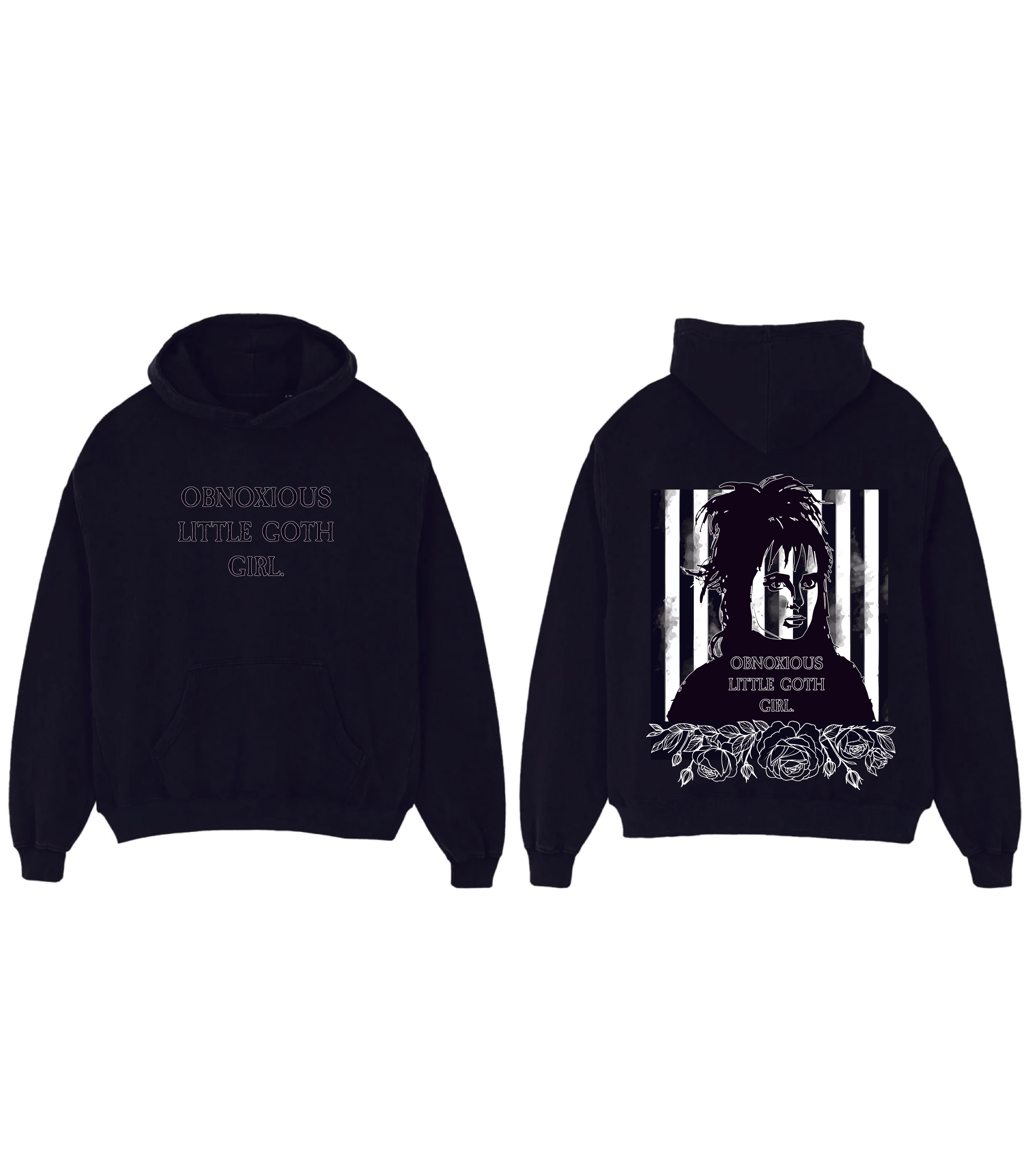 Goth girl hoodie online