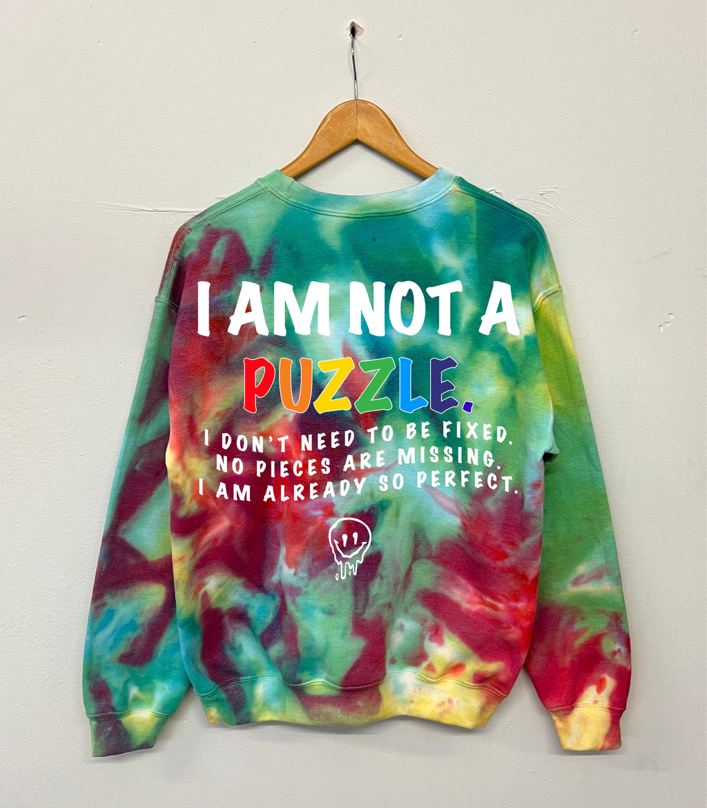 I Am Not A Puzzle Tiedye