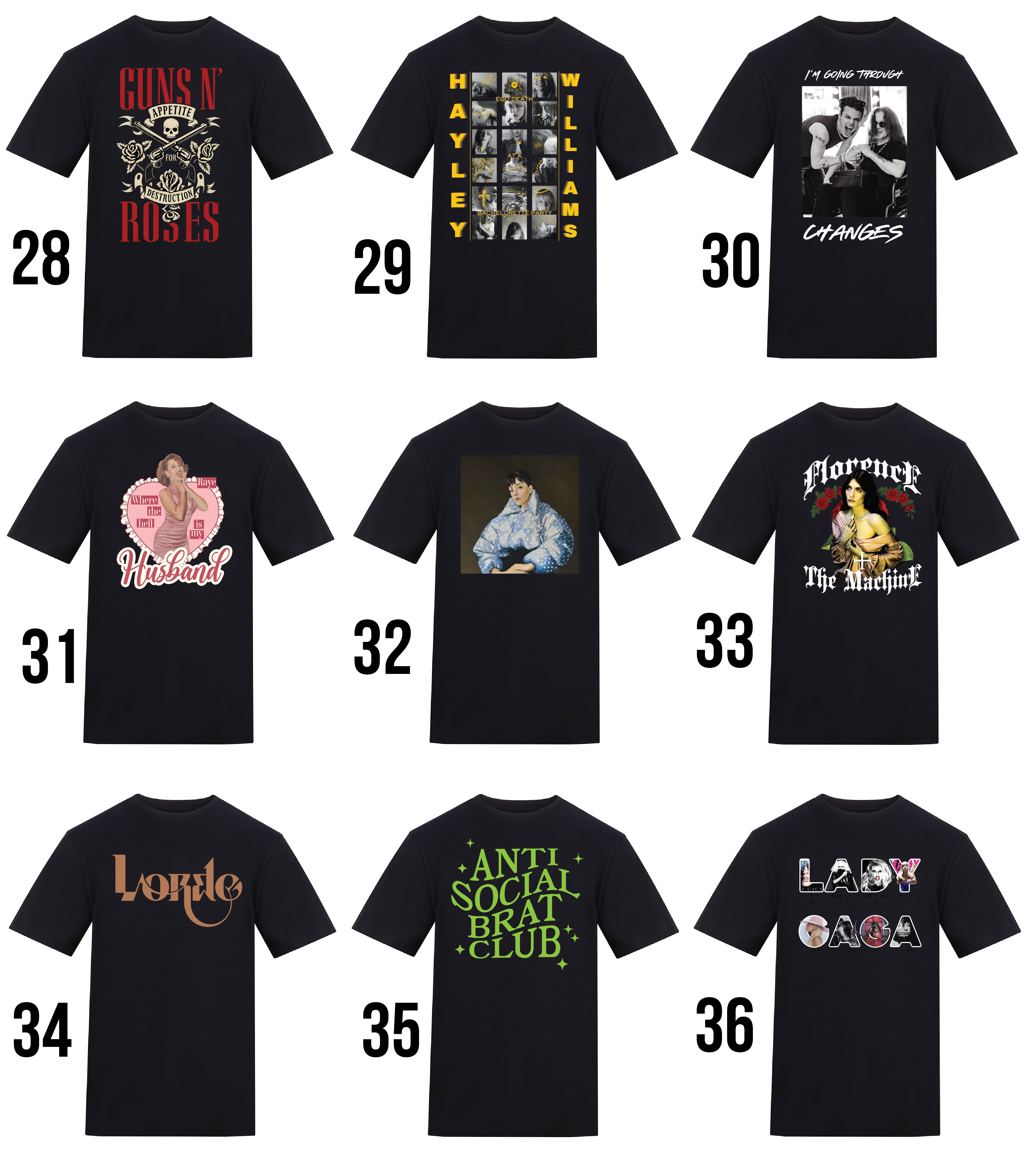 World Tour 2 for £19.99 T-shirt Or Tank Top