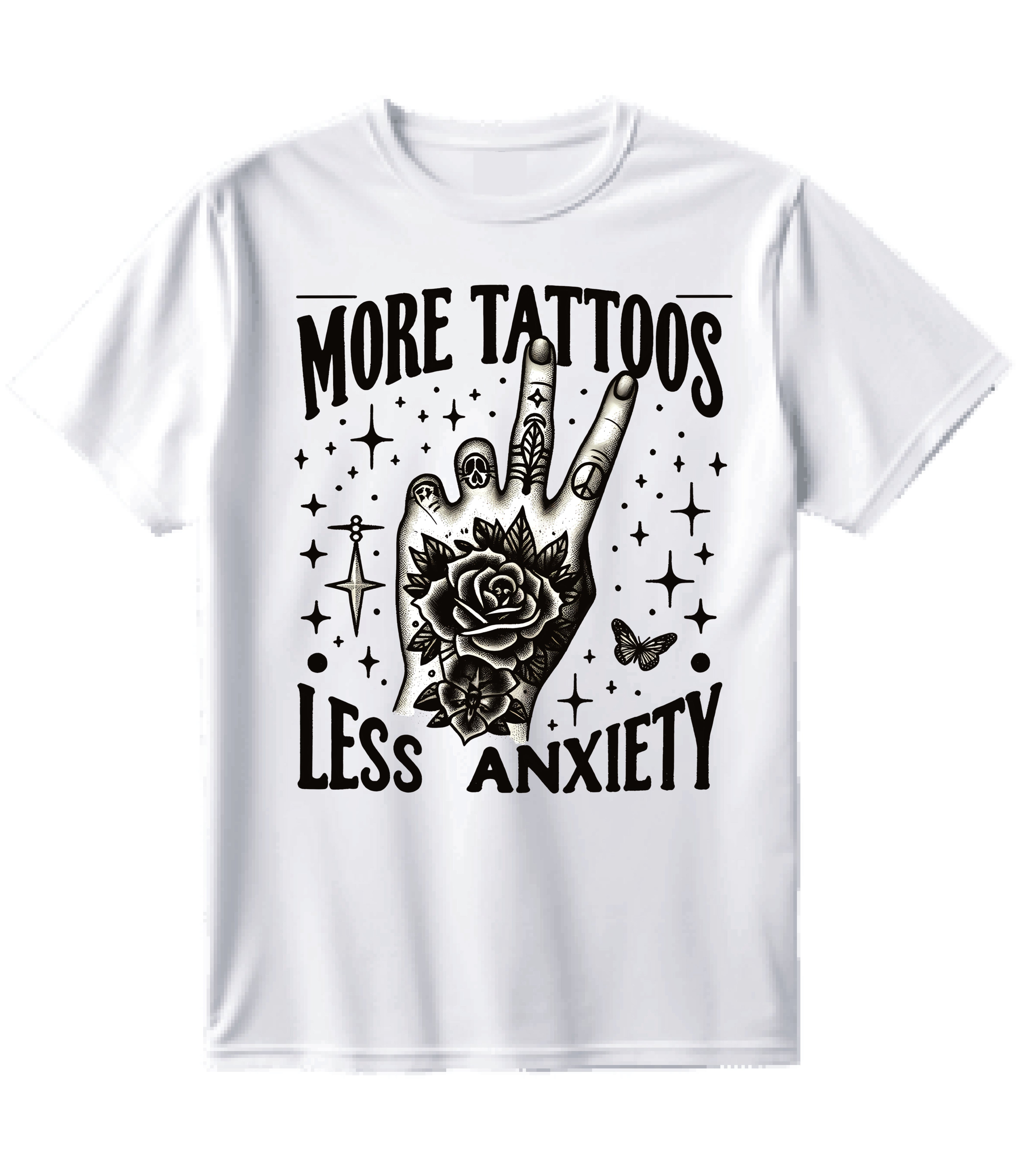 More Tattoos Less Anxiety White