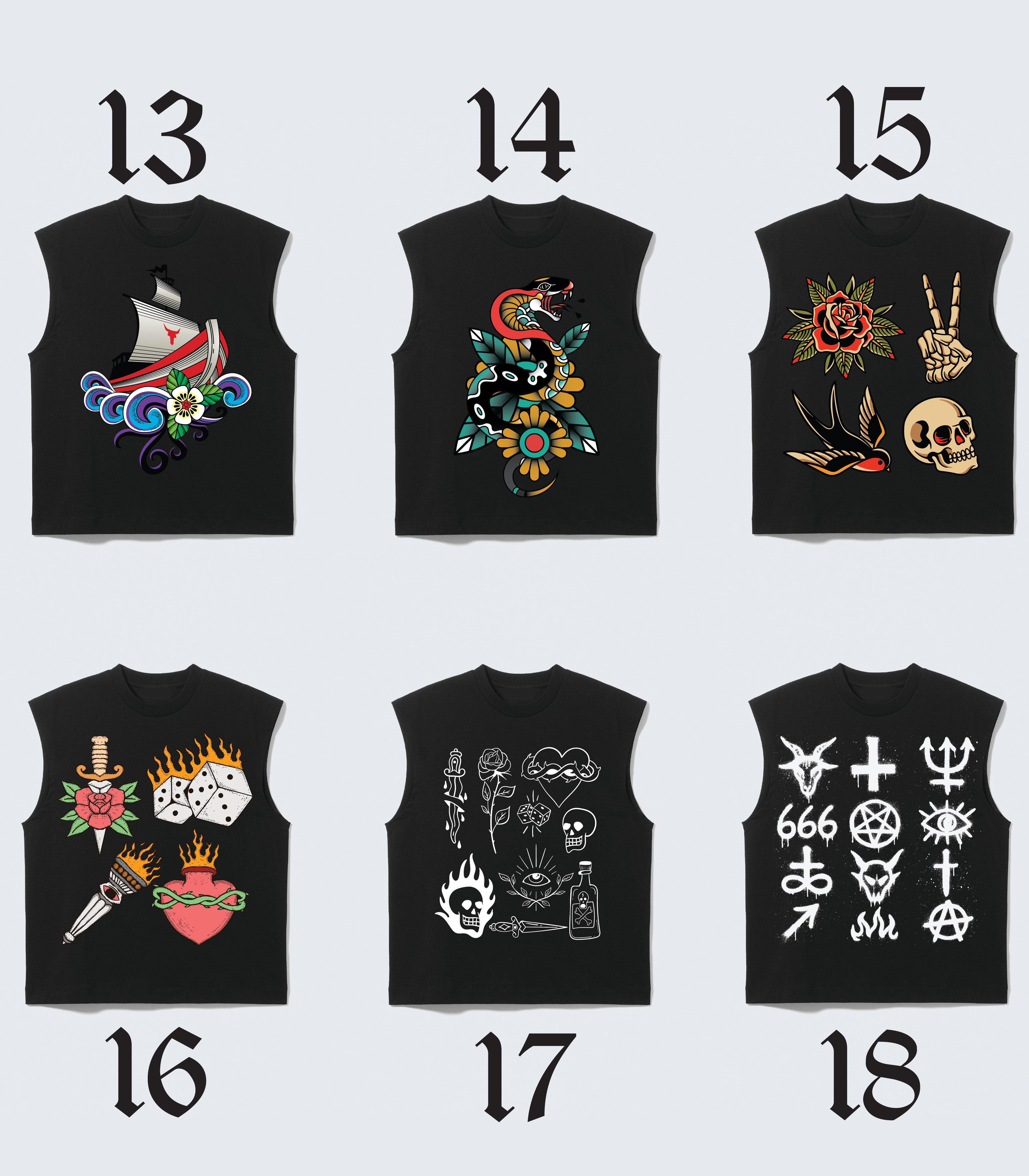 Tattoo 2 for £19.99 T-shirt Or Tank Top