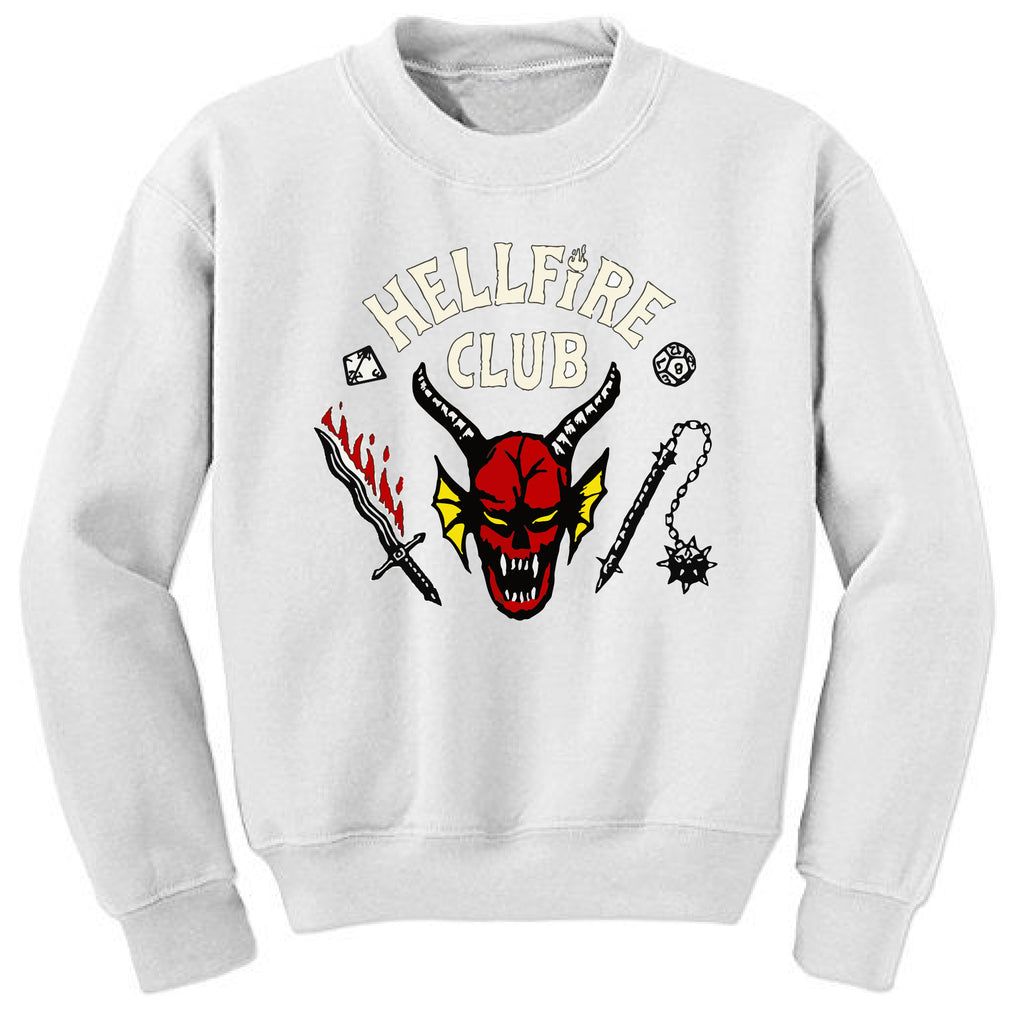 Stranger Things Hellfire Club White Sweatshirt