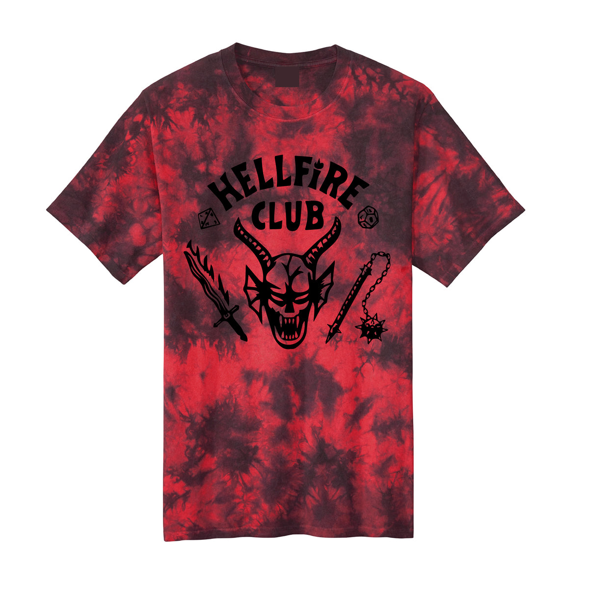 Stranger Things Hellfire Club Tie Dye T-shirt – Ratchet Clothing