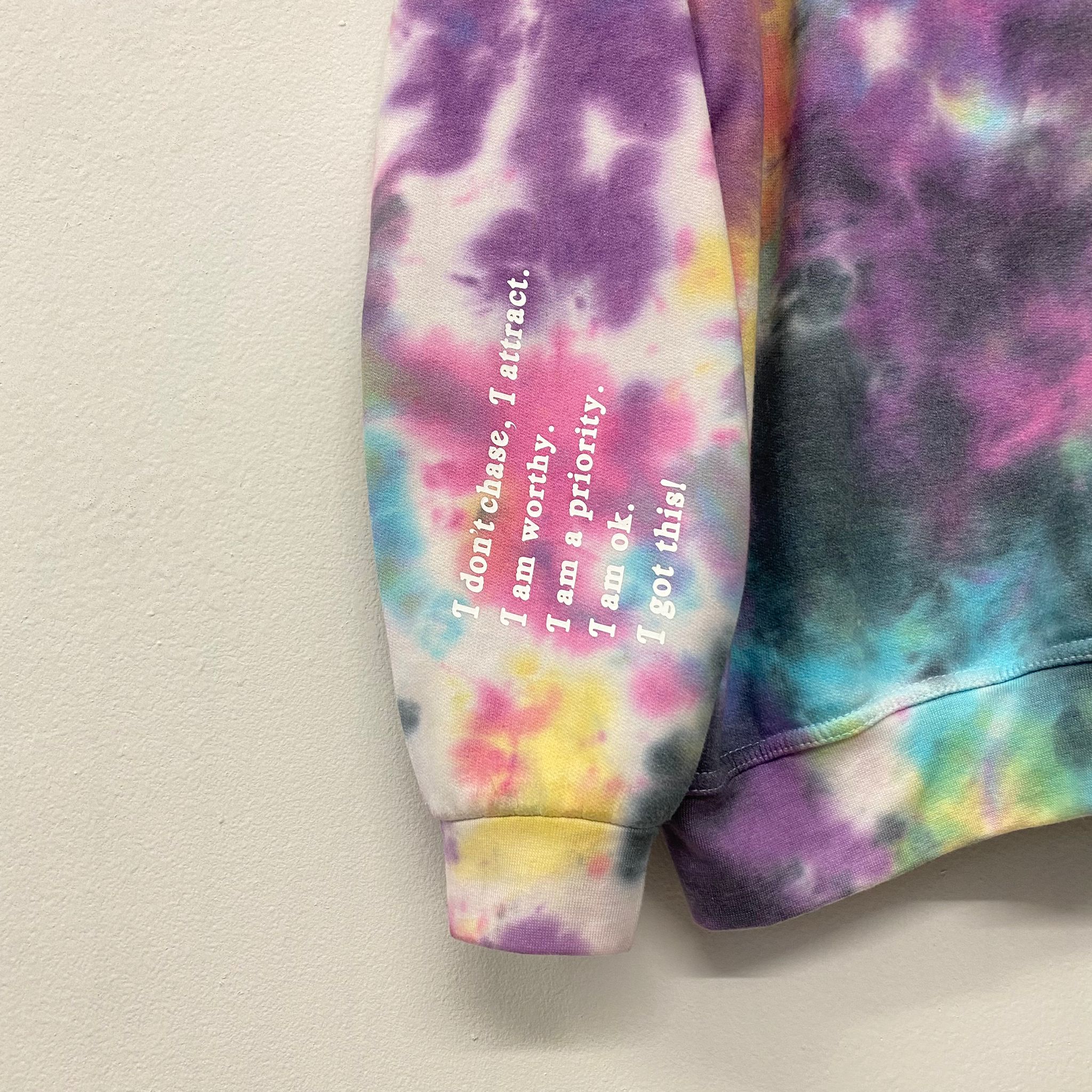 Affirmation Tie dye Sweatshirt
