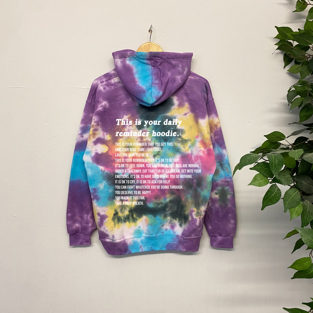 Reminder Tie dye Hoodie