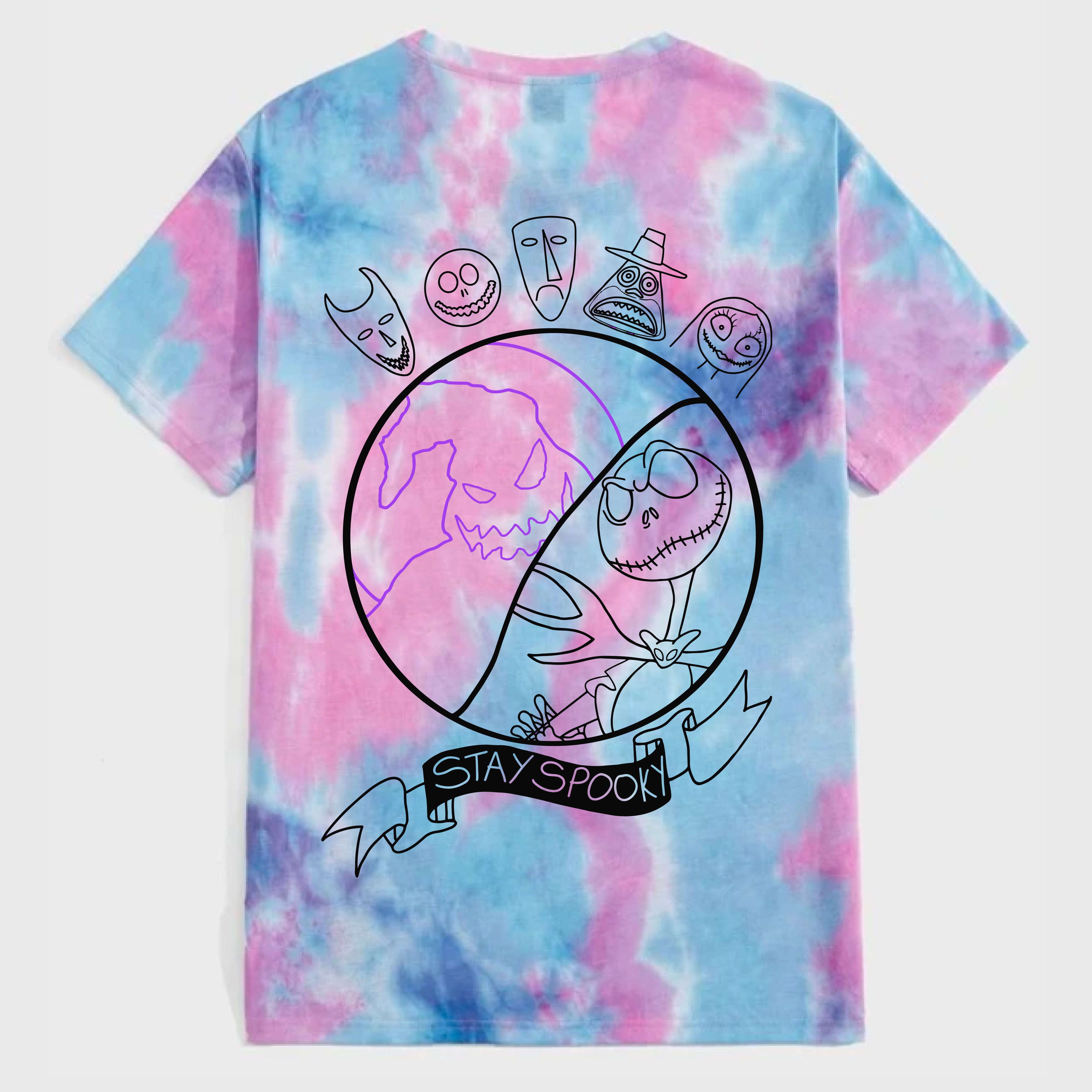 Nightmare Before Christmas Tie Dye