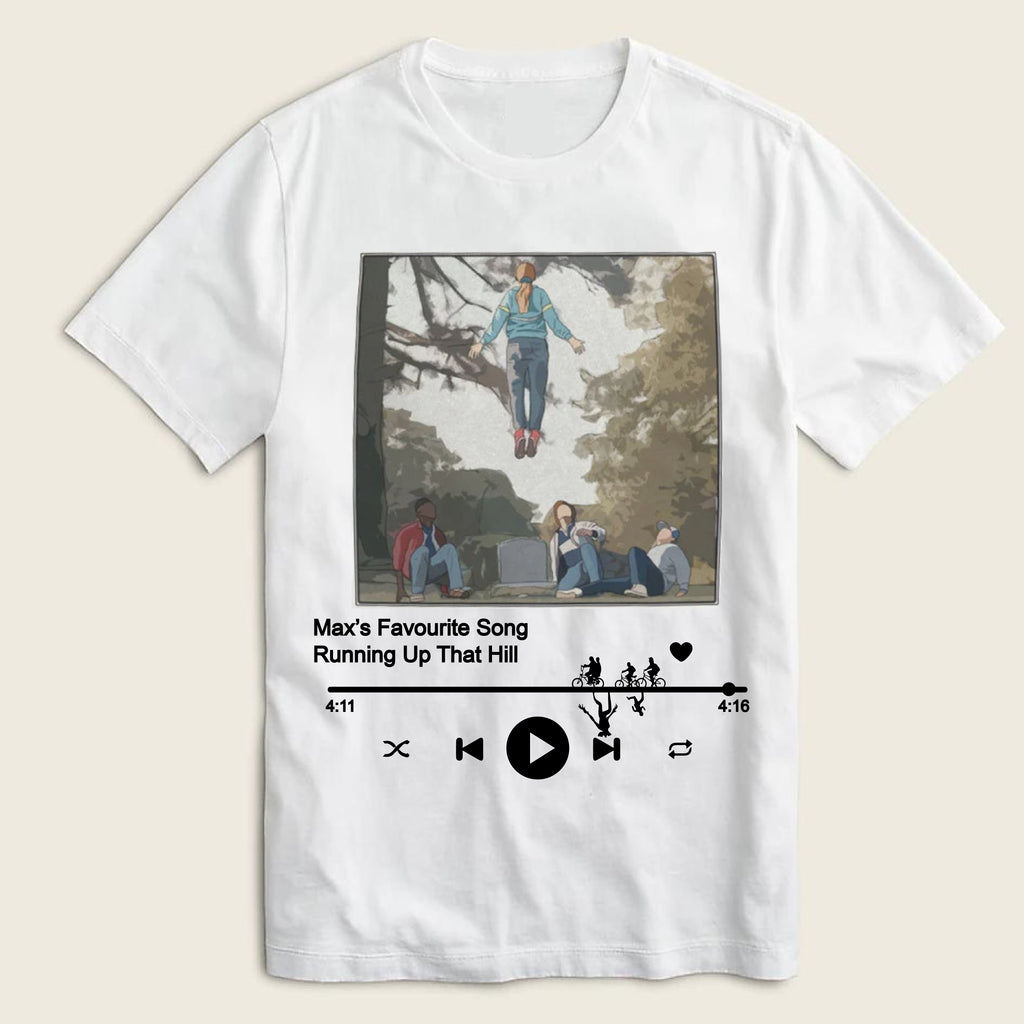 Stranger Things Kate Bush White T-shirt